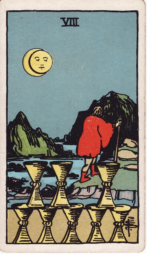 カップの8（Eight of Cups）のカード