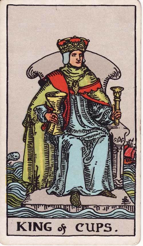 カップのキング（King of Cups）のカード