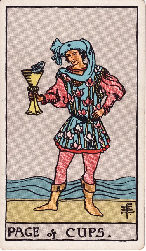 カップのペイジ（Page of Cups）のカード