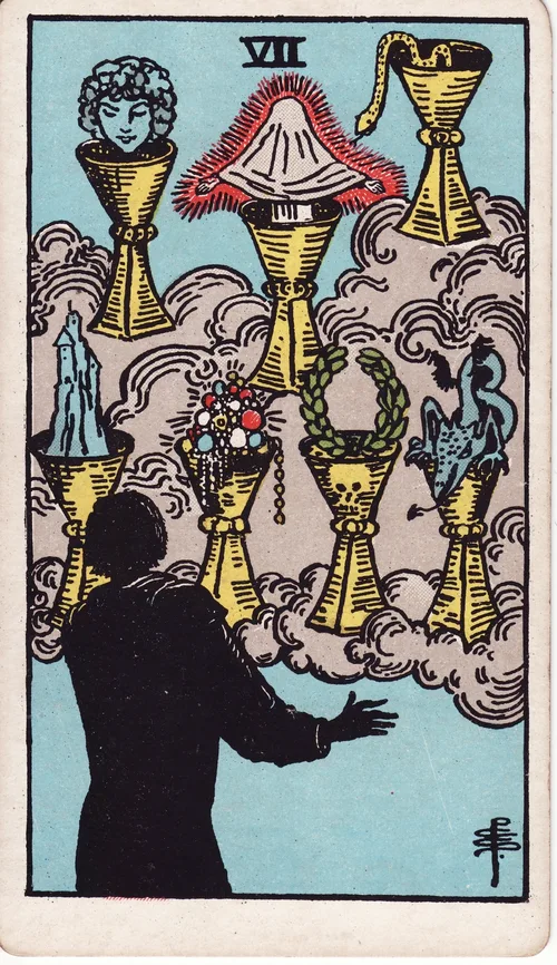 カップの7（Seven of Cups）のカード