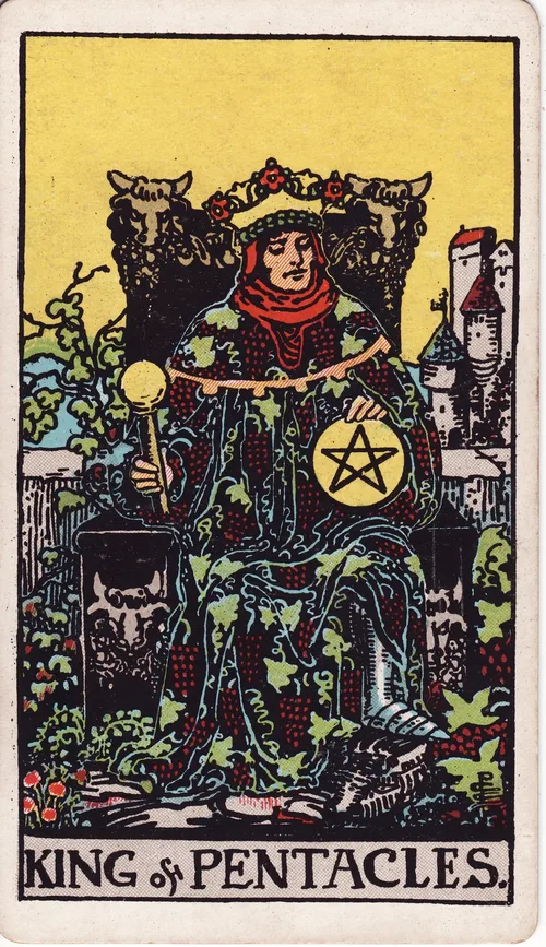 ペンタクルのキング（King of Pentacles）のカード