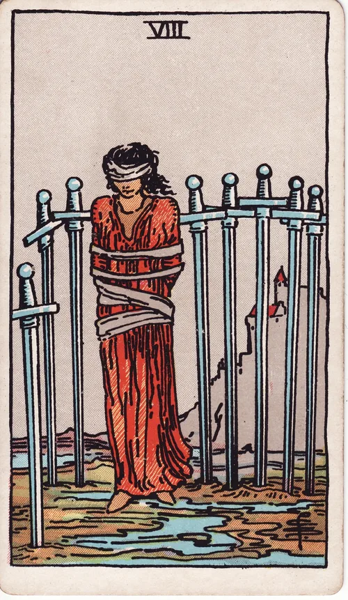 ソードの8（Eight of Swords）のカード