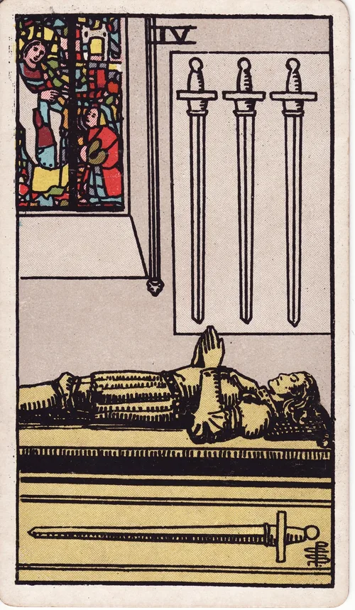 ソードの4（Four of Swords）のカード