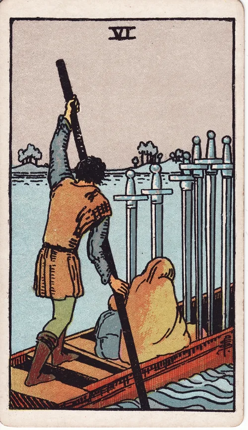 ソードの6（Six of Swords）のカード