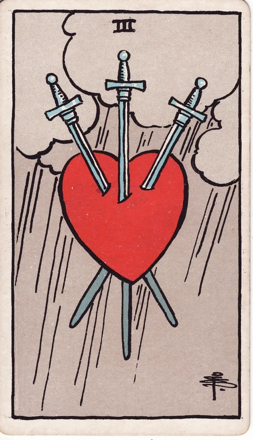 ソードの3（Three of Swords）のカード