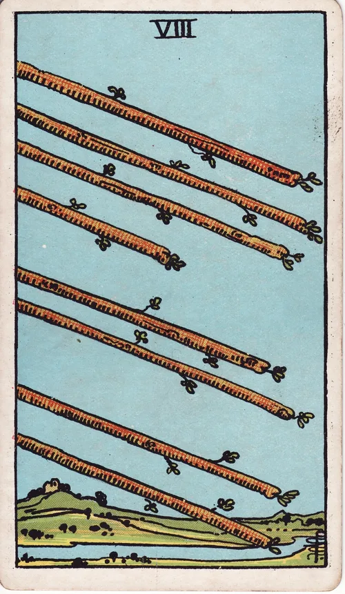 ワンドの8（Eight of Wands）のカード