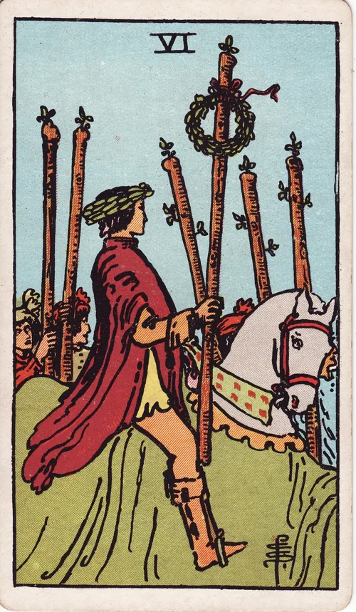 ワンドの6（Six of Wands）のカード